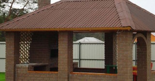 Беседка из кирпича под ключ в Чехове цена от 3241 рублей - Строй-Чхв